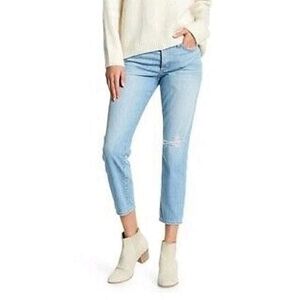 Siwy Janie distressed cropped straight leg  jeans size 25 NEW